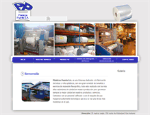 Tablet Screenshot of plasticospuente.com